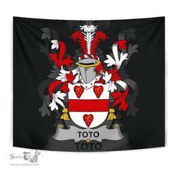 Irish Toto Coat of Arms Family Crest Ireland Tapestry Irish Tapestry