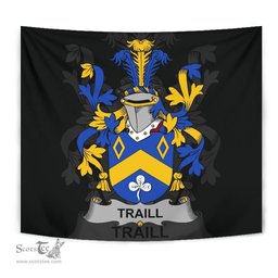 Irish Traill or Trayle Coat of Arms Family Crest Ireland Tapestry Irish Tapestry