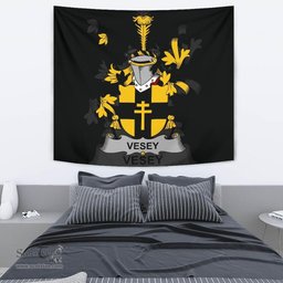 Irish Vesey Coat of Arms Family Crest Ireland Tapestry Irish Tapestry