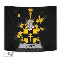 Irish Vesey Coat of Arms Family Crest Ireland Tapestry Irish Tapestry
