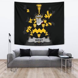 Irish West Coat of Arms Family Crest Ireland Tapestry Irish Tapestry