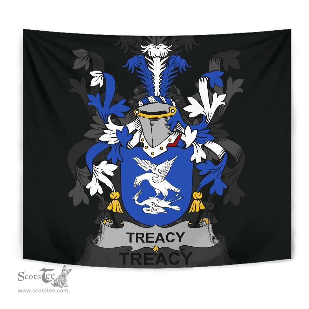 Irish Treacy or Tracy Coat of Arms Family Crest Ireland Tapestry Irish Tapestry