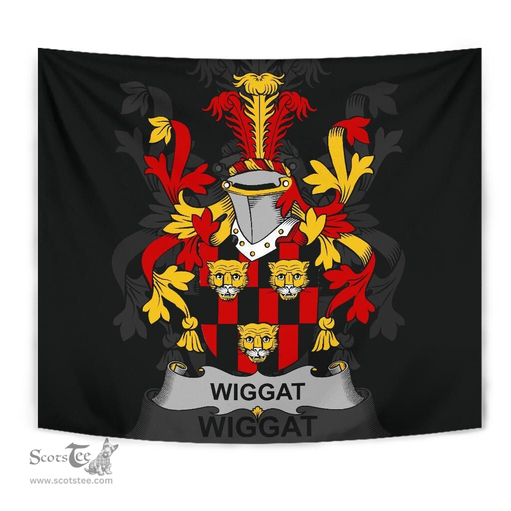 Irish Wiggat Coat of Arms Family Crest Ireland Tapestry Irish Tapestry