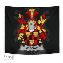 Irish Wiggat Coat of Arms Family Crest Ireland Tapestry Irish Tapestry