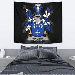 Irish Vincent Coat of Arms Family Crest Ireland Tapestry Irish Tapestry