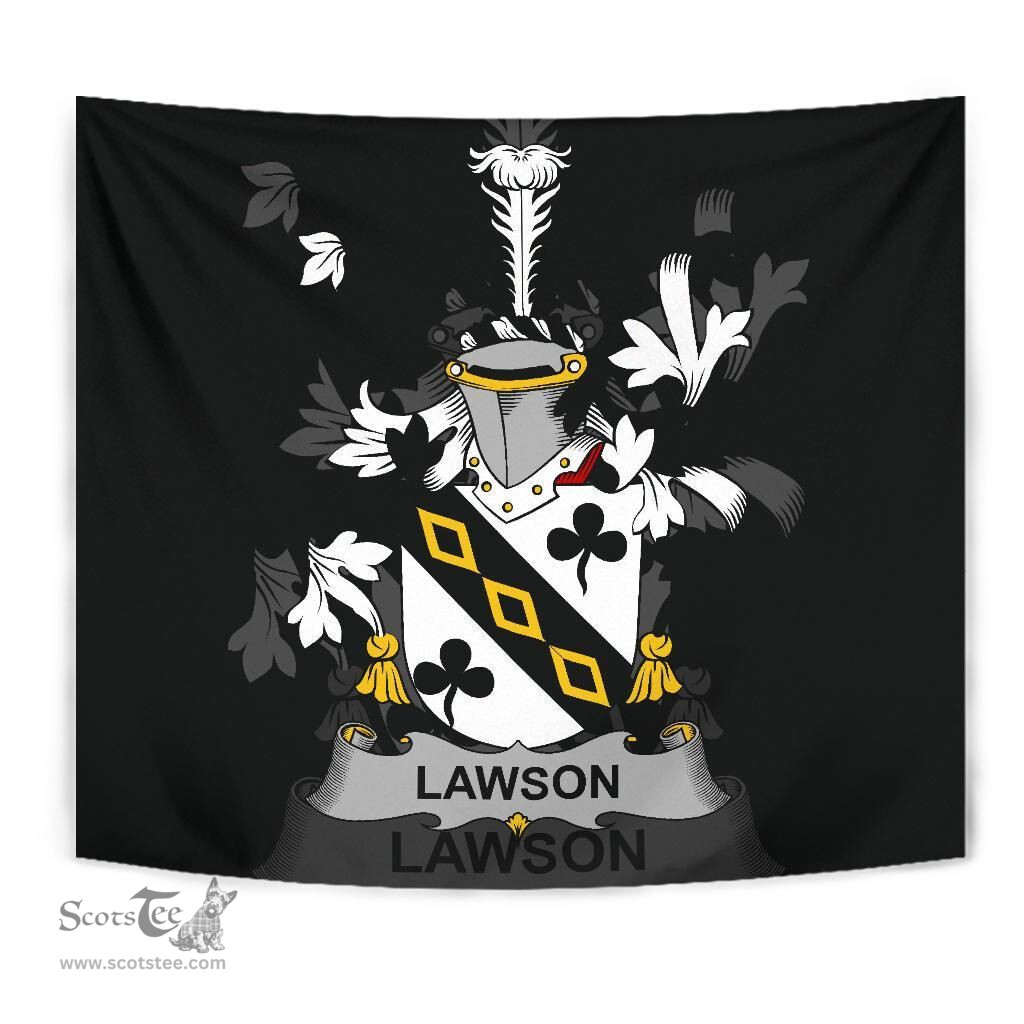 Irish Lawson Coat of Arms Family Crest Ireland Tapestry Irish Tapestry