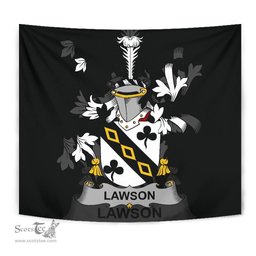 Irish Lawson Coat of Arms Family Crest Ireland Tapestry Irish Tapestry