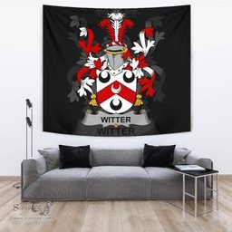 Irish Witter Coat of Arms Family Crest Ireland Tapestry Irish Tapestry