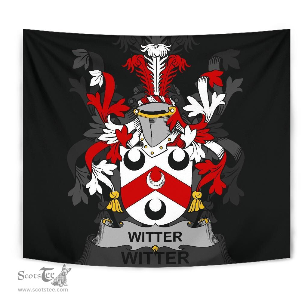 Irish Witter Coat of Arms Family Crest Ireland Tapestry Irish Tapestry