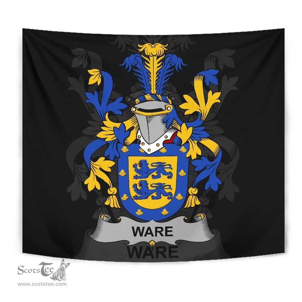 Irish Ware Coat of Arms Family Crest Ireland Tapestry Irish Tapestry