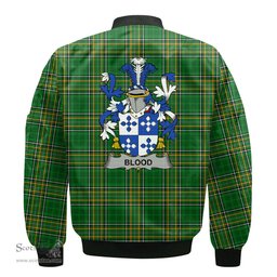 Irish Blood Coat of Arms Family Crest Ireland Bomber Jacket Irish National Tartan Irish County Jacket