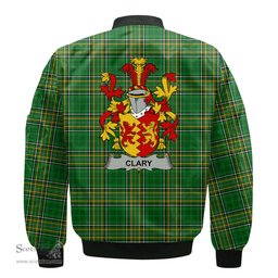 Irish Clary or O Clary. Coat of Arms Family Crest Ireland Bomber Jacket Irish National Tartan Irish County Jacket