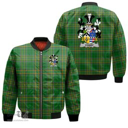 Irish Cosby Lord Sydney Coat of Arms Family Crest Ireland Bomber Jacket Irish National Tartan Irish County Jacket