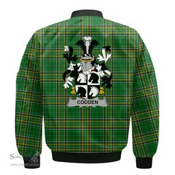 Irish Codden or McCodden Coat of Arms Family Crest Ireland Bomber Jacket Irish National Tartan Irish County Jacket