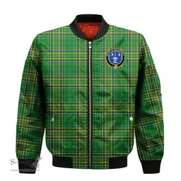 Irish House of MACDONNELL Clare and Connacht Coat of Arms Family Crest Ireland Bomber Jacket Irish National Tartan Irish County Jacket