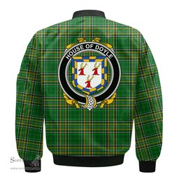 Irish House of DOYLE Coat of Arms Family Crest Ireland Bomber Jacket Irish National Tartan Irish County Jacket