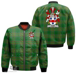 Irish Lord Coat of Arms Family Crest Ireland Bomber Jacket Irish National Tartan Irish County Jacket