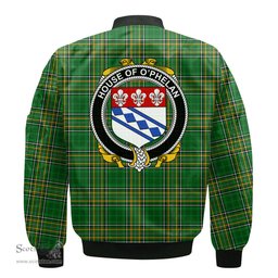 Irish House of O PHELAN Coat of Arms Family Crest Ireland Bomber Jacket Irish National Tartan Irish County Jacket