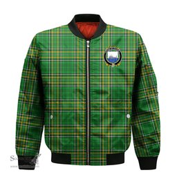 Irish House of O CAHILL Coat of Arms Family Crest Ireland Bomber Jacket Irish National Tartan Irish County Jacket