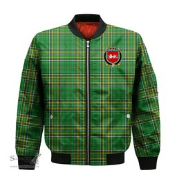Irish House of O TOOLE Coat of Arms Family Crest Ireland Bomber Jacket Irish National Tartan Irish County Jacket