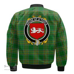 Irish House of O TOOLE Coat of Arms Family Crest Ireland Bomber Jacket Irish National Tartan Irish County Jacket