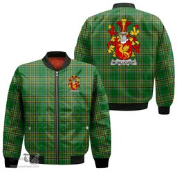 Irish McGillicuddy Coat of Arms Family Crest Ireland Bomber Jacket Irish National Tartan Irish County Jacket