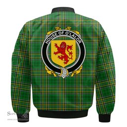Irish House of O LALOR Coat of Arms Family Crest Ireland Bomber Jacket Irish National Tartan Irish County Jacket