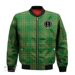 Irish House of O NEILAN Coat of Arms Family Crest Ireland Bomber Jacket Irish National Tartan Irish County Jacket