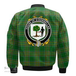 Irish House of O DONNELLAN Coat of Arms Family Crest Ireland Bomber Jacket Irish National Tartan Irish County Jacket