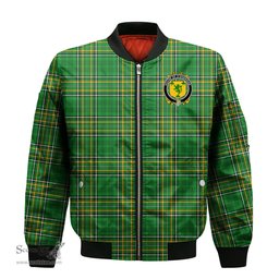 Irish House of O SHERIDAN Coat of Arms Family Crest Ireland Bomber Jacket Irish National Tartan Irish County Jacket