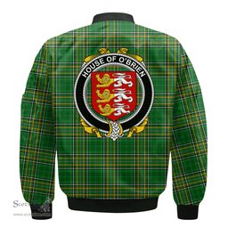 Irish House of O BRIEN Coat of Arms Family Crest Ireland Bomber Jacket Irish National Tartan Irish County Jacket