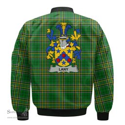 Irish Lany or Laney Coat of Arms Family Crest Ireland Bomber Jacket Irish National Tartan Irish County Jacket