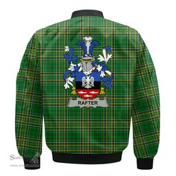 Irish Rafter Coat of Arms Family Crest Ireland Bomber Jacket Irish National Tartan Irish County Jacket