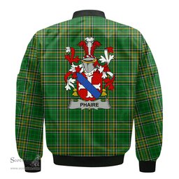 Irish Phaire Coat of Arms Family Crest Ireland Bomber Jacket Irish National Tartan Irish County Jacket