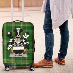 Irish Ashby Coat of Arms Family Crest Ireland Luggage Cover Irish National Tartan Irish County Luggage Cover