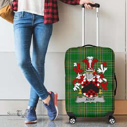 Irish Athy Coat of Arms Family Crest Ireland Luggage Cover Irish National Tartan Irish County Luggage Cover