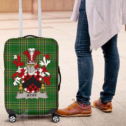 Irish Athy Coat of Arms Family Crest Ireland Luggage Cover Irish National Tartan Irish County Luggage Cover