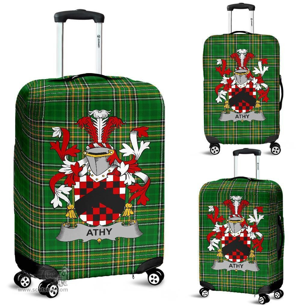 Irish Athy Coat of Arms Family Crest Ireland Luggage Cover Irish National Tartan Irish County Luggage Cover