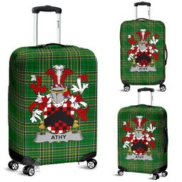 Irish Athy Coat of Arms Family Crest Ireland Luggage Cover Irish National Tartan Irish County Luggage Cover