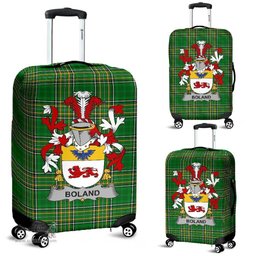 Irish Boland or O'Boland Coat of Arms Family Crest Ireland Luggage Cover Irish National Tartan Irish County Luggage Cover