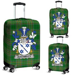 Irish Auchmuty Coat of Arms Family Crest Ireland Luggage Cover Irish National Tartan Irish County Luggage Cover