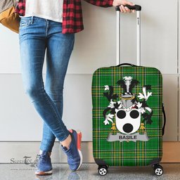 Irish Basile Coat of Arms Family Crest Ireland Luggage Cover Irish National Tartan Irish County Luggage Cover