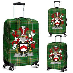 Irish Behan Coat of Arms Family Crest Ireland Luggage Cover Irish National Tartan Irish County Luggage Cover