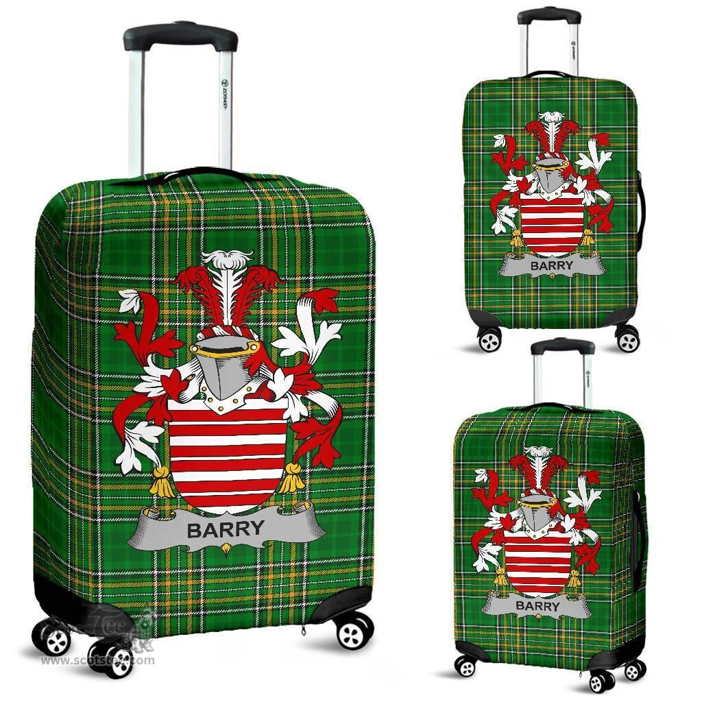 Irish Barry Coat of Arms Family Crest Ireland Luggage Cover Irish National Tartan Irish County Luggage Cover
