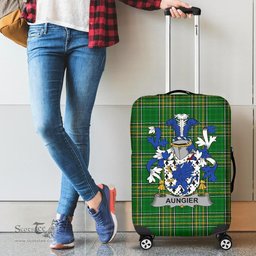 Irish Aungier Coat of Arms Family Crest Ireland Luggage Cover Irish National Tartan Irish County Luggage Cover