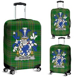 Irish Aungier Coat of Arms Family Crest Ireland Luggage Cover Irish National Tartan Irish County Luggage Cover