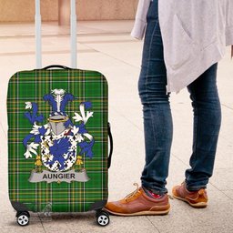 Irish Aungier Coat of Arms Family Crest Ireland Luggage Cover Irish National Tartan Irish County Luggage Cover
