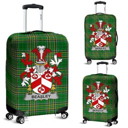 Irish Beasley Coat of Arms Family Crest Ireland Luggage Cover Irish National Tartan Irish County Luggage Cover