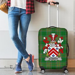 Irish Bamber Coat of Arms Family Crest Ireland Luggage Cover Irish National Tartan Irish County Luggage Cover