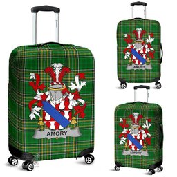 Irish Amory Coat of Arms Family Crest Ireland Luggage Cover Irish National Tartan Irish County Luggage Cover